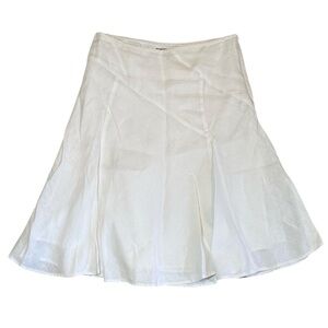Ann Taylor Pleated Linen Skirt